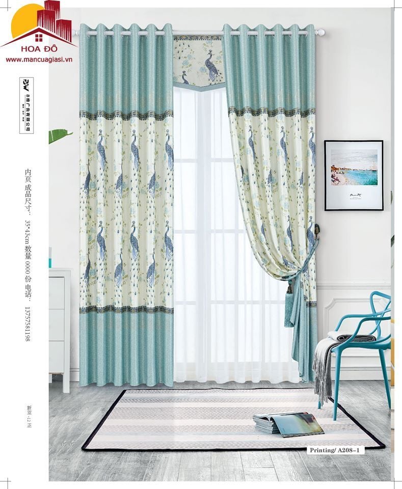 Màn Vải Họa Tiết A208