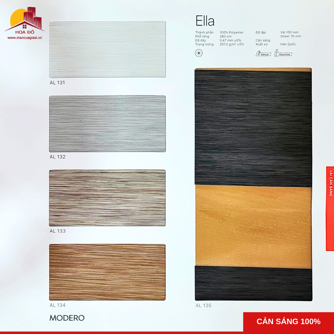Rèm cầu vồng Hàn Quốc ELLA (AL)