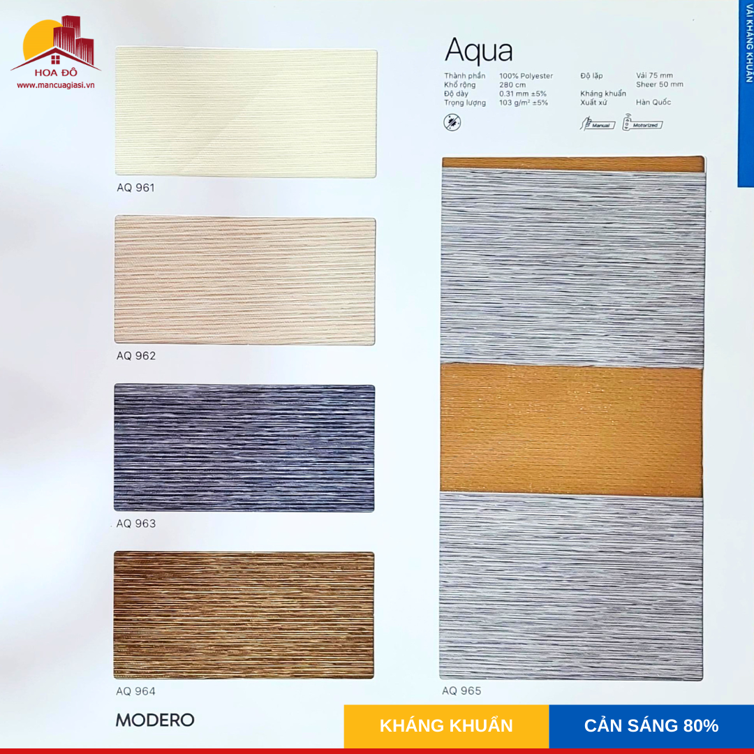 Rèm cầu vồng Hàn Quốc AQUA (AQ)