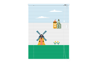 Màn Tranh Sáo Nhôm Mã AS-021 Amsterdam