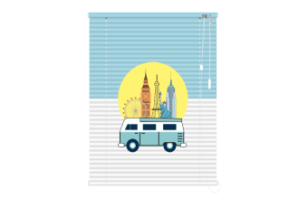 Màn Tranh Sáo Nhôm Mã AS-042 Xe Bus