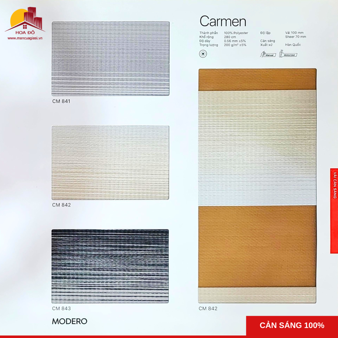 Rèm cầu vồng Hàn Quốc CARMEN (CM)