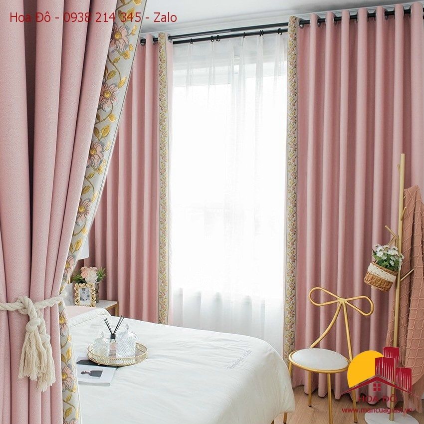 Màn Vải Chống Nắng Phối 2 Màu Sang Trọng
