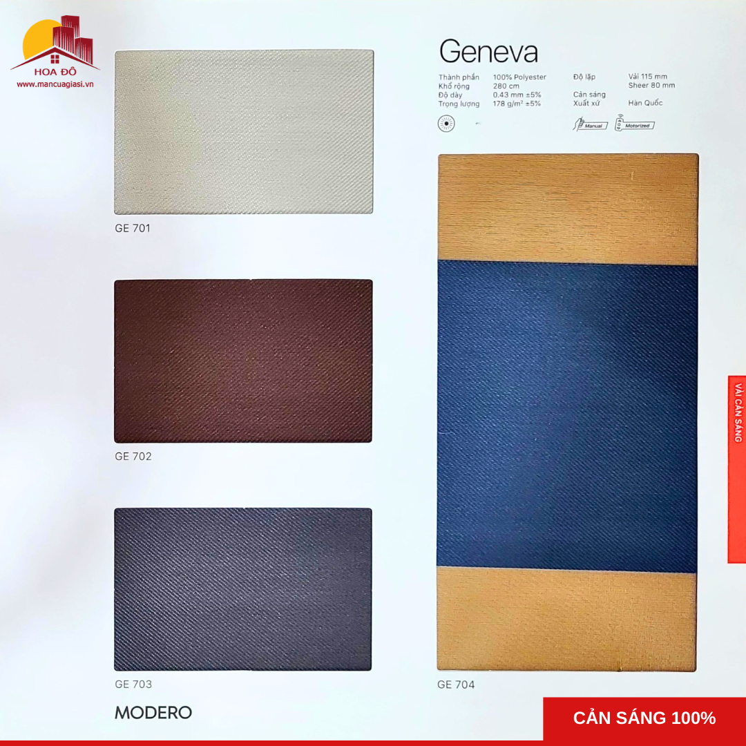 Rèm cầu vồng Hàn Quốc GENEVA (GE)