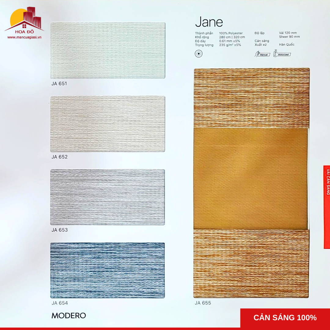 Rèm cầu vồng Hàn Quốc JANE (JA)