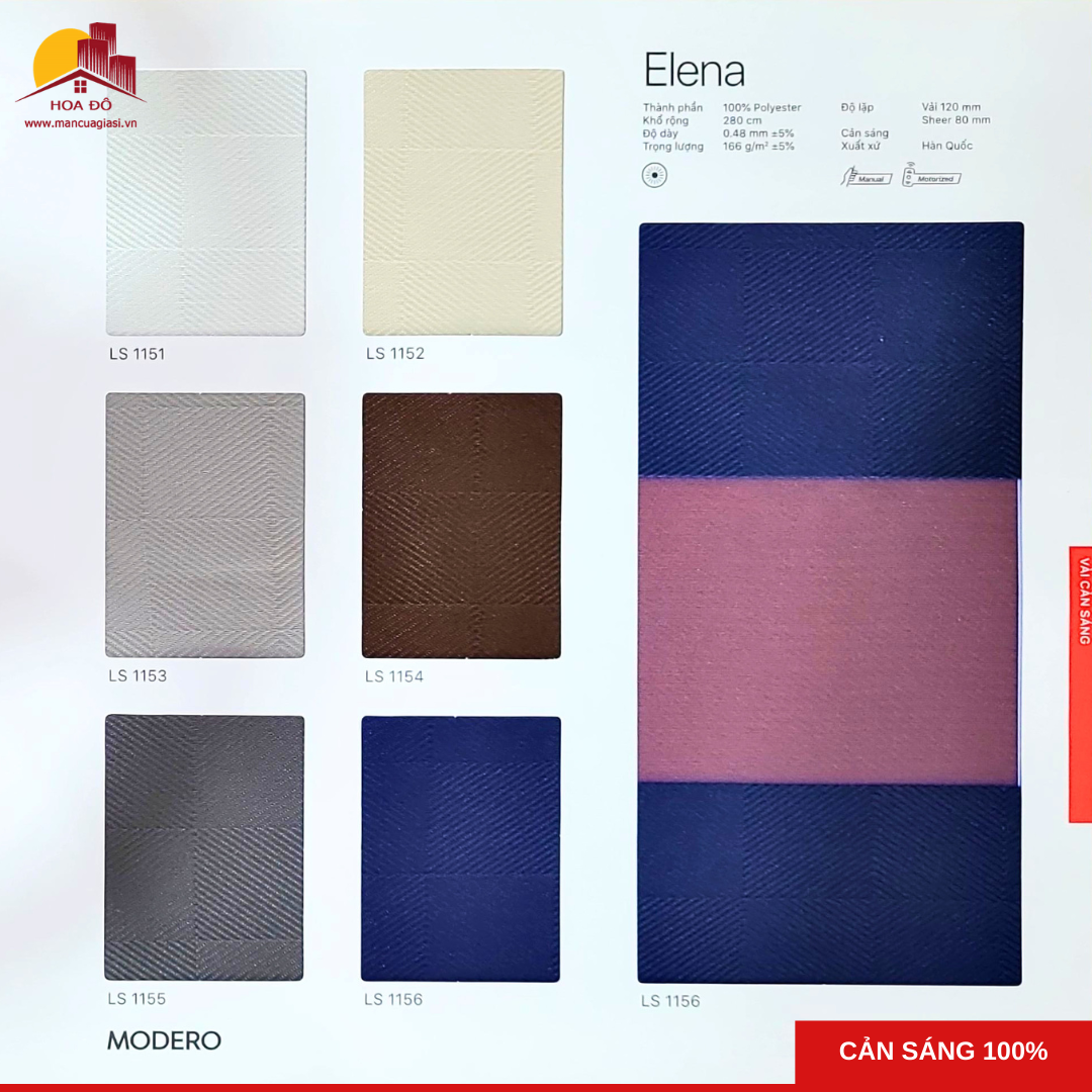 Rèm cầu vồng Hàn Quốc ELENA (LS)