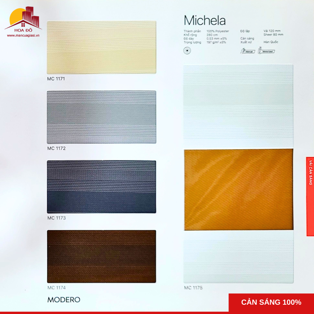 Rèm cầu vồng Hàn Quốc MICHELA (MC)