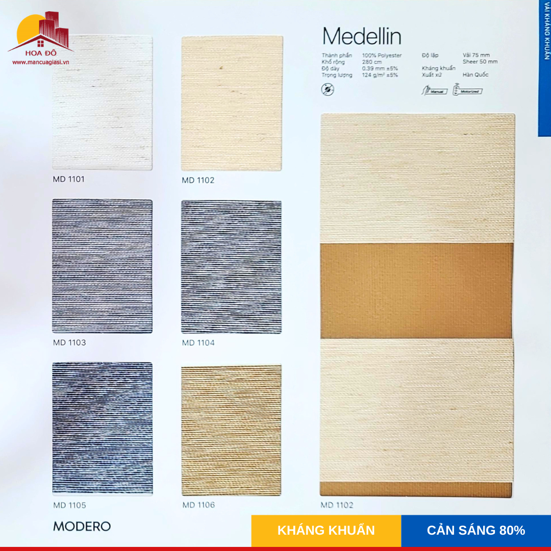 Rèm cầu vồng Hàn Quốc MEDELLIN (MD)