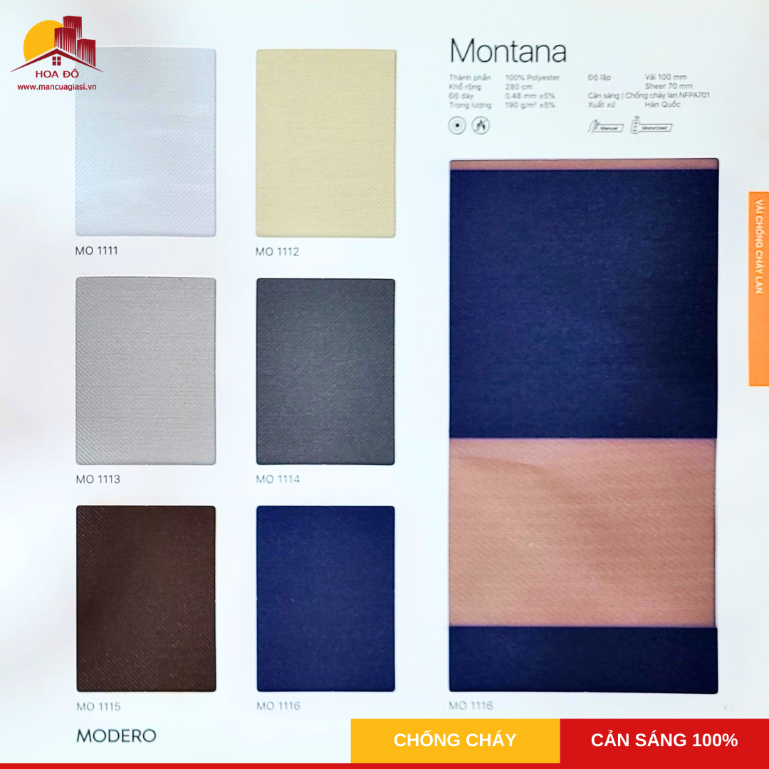Rèm cầu vồng Hàn Quốc MONTANA FR (MO)