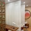 Rèm Spa Voan Trắng Trơn