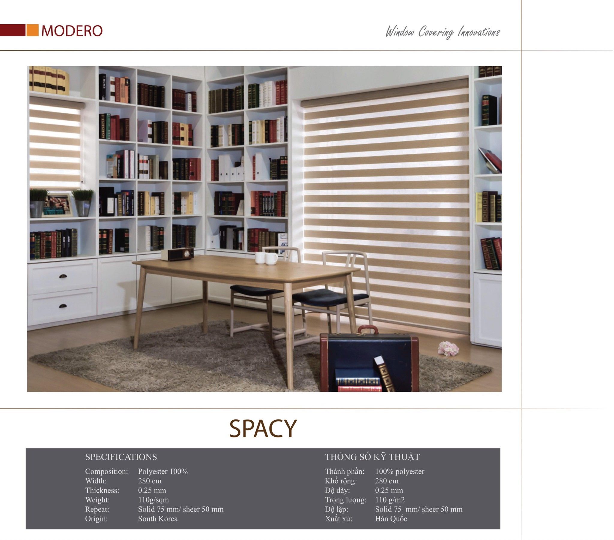 Rèm cầu vồng Hàn Quốc SPACY (SP)