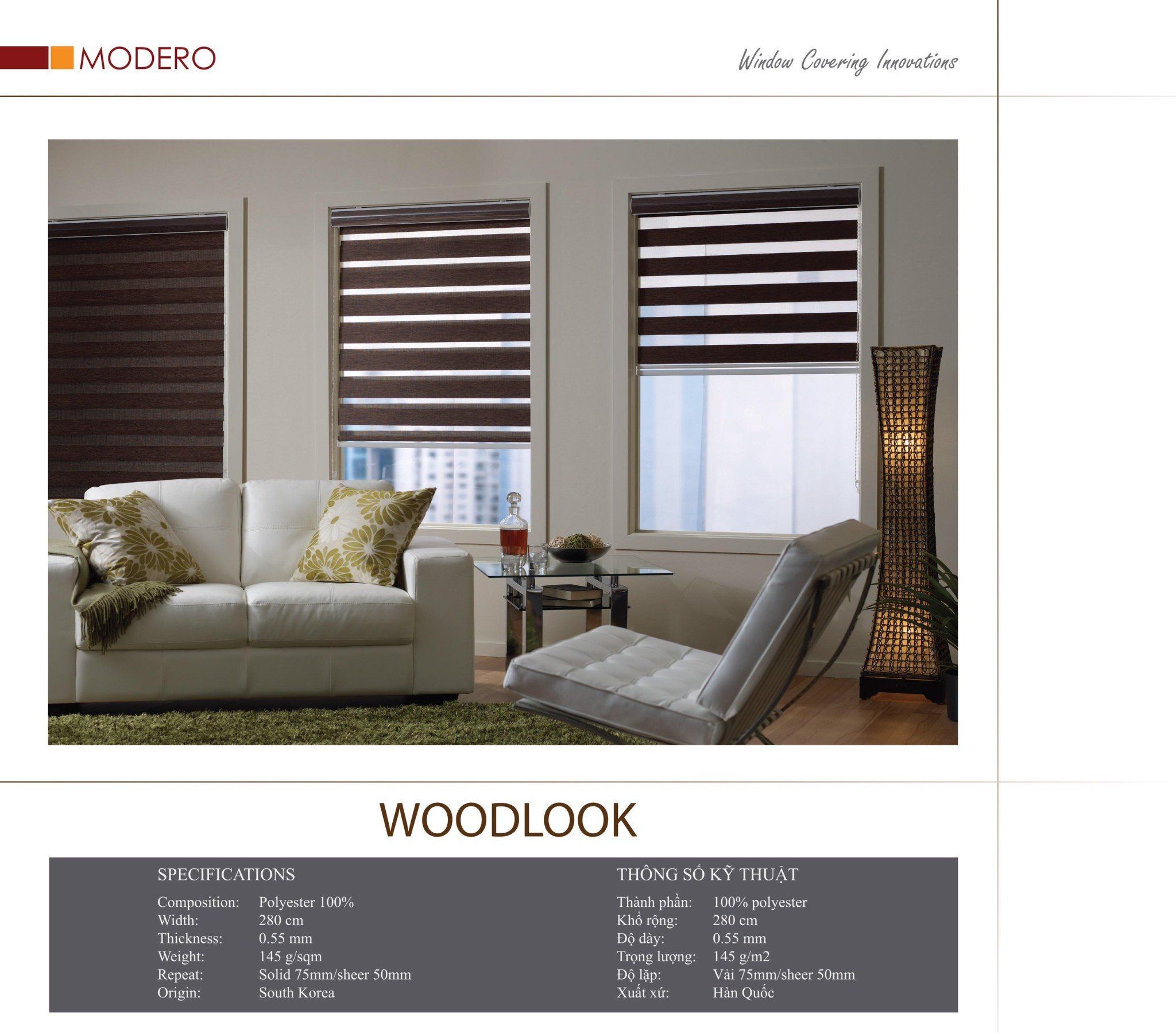 Rèm cầu vồng Hàn Quốc WOODLOOK (WL)