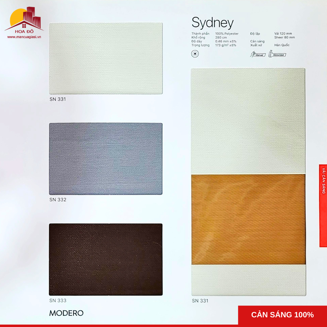 Rèm cầu vồng Hàn Quốc SYDNEY (SN)