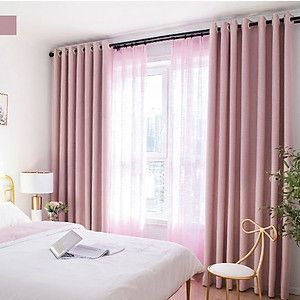 Màn Vải Chống Nắng Màu Hồng