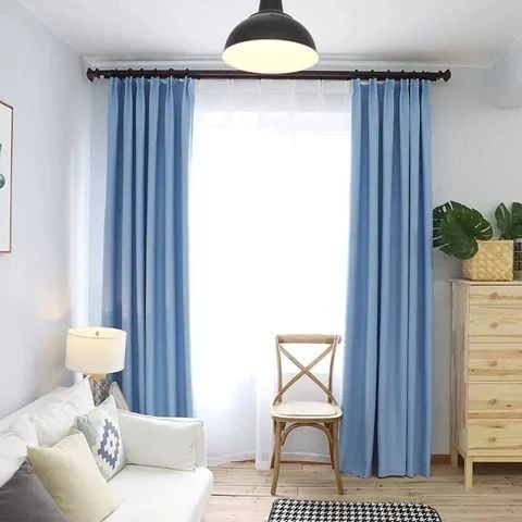 Màn Vải Chống Nắng Màu Xanh Dương