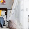 Rèm Voan Thêu Chiếc Lá 01