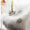 Rèm Voan Thêu Chiếc Lá 01
