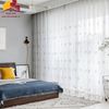 Rèm Voan Thêu Chiếc Lá 01
