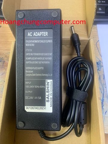 BỘ SẠC ADAPTER 24V FSP GROUP INC   Model : FSP120-AHAN1-VR  input : 200-240v- 1,8A- 50/60Hz   Output :  24V- 5A