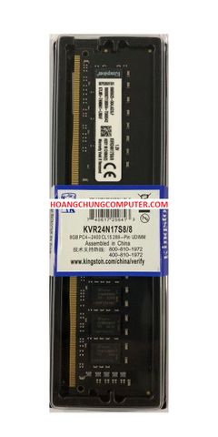 RAM Desktop KINGSTON (KVR24N17S8/8) 8GB (1x8GB) 2400MHz