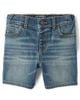 Quần short jean lưng thun wash xanh 3037649_338I Children's Place