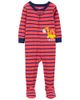 Sleepsuit cotton phôm ôm đỏ xe cẩu 2N720210 Carter's