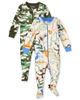 Set 2 bộ sleepsuit cotton phôm ôm camo safari 3018662_1357 Children's Place