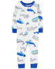 Sleepsuit cotton phôm ôm không chân cá voi 1K461313 Carter's