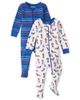 Set 2 bộ sleepsuit cotton phôm ôm xanh hoạ tiết chó 3018661_10 Children's Place