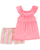 Set 2 món áo kèm quần short 1H377610 Carter's