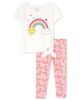 Set 2 món áo thun cách điệu kèm quần legging hồng 3018314_1128 Children's Place