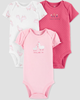 Set 3 bodysuit tay ngắn hồng lạc đà llama 206-05-7064 Just One You