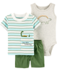 Set 3 món bodysuit kèm quần short 1H764110 Carter's