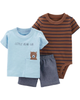 Set 3 món bodysuit kèm quần short 16737310 Carter's