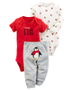 Set 3 bodysuit kèm quần 126H036 Carter's