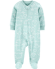 Sleepsuit cotton khoá kéo 2 đầu 1I506710 Carter's