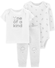 Set 3 bodysuit kèm quần 17647610 Carter's