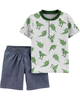 Set 2 món áo kèm quần short 2H394610 Carter's