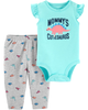 Set 2 món bodysuit kèm quần 16512611 Carter's