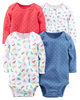 Set 4 bodysuit tay dài 126H200 Carter's