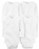 Set 4 bodysuit trắng tay dài 1I982410 Carter's