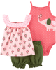 Set 3 món bodysuit kèm quần short 1I471710 Carter's