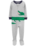 Sleepsuit cotton phôm ôm xám cá sấu thumbnail_1