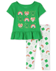 Set 2 món áo lai bèo xanh kèm quần legging 3018299_1095 Children's Place