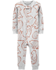 Sleepsuit cotton organic không chân 1J268010 Carter's