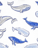 Bộ 2 romper cotton xanh dương phối cá voi cổ henley thumbnail_3