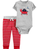 Set 2 món bodysuit kèm quần 16510411 Carter's