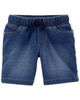 Quần short jean lưng thun dây rút có túi 2L948810 Carter's