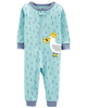 Sleepsuit cotton phôm ôm không chân thêu 3d bồ nông 1L728811 Carter's