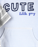 Bộ 2 romper cotton xám xanh cute guy thumbnail_3